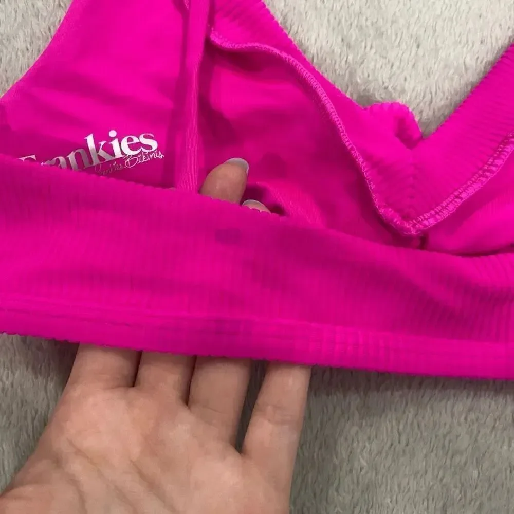 Frankies Bikinis Austin Top Fuchsia Size Xs